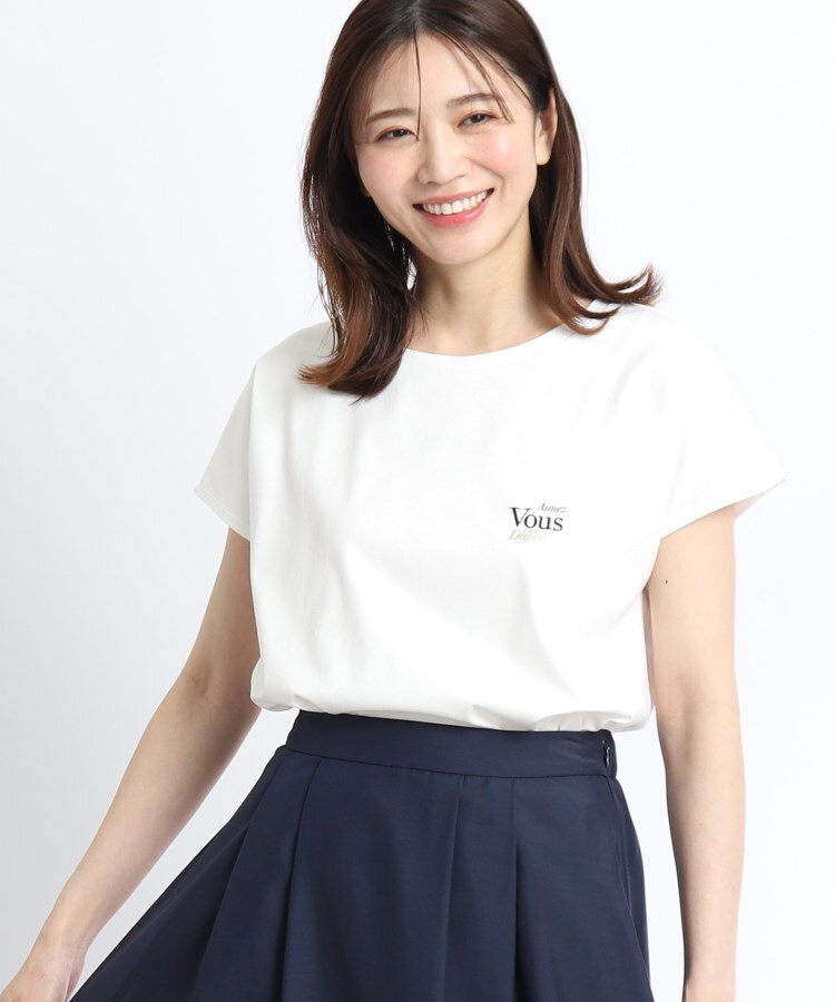 リフレクト(Reflect)の【SALE／マシンウォッシュ可能／UVカット／接触冷感】フレンチスリーブロゴTシャツ8