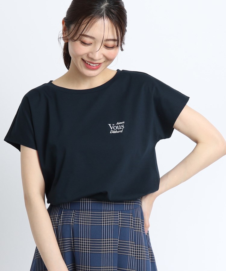 リフレクト(Reflect)の【SALE／マシンウォッシュ可能／UVカット／接触冷感】フレンチスリーブロゴTシャツ16