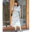 リフレクト(Reflect)の【SALE／マシンウォッシュ可能／ベルト付き】フェザープリントワンピース2