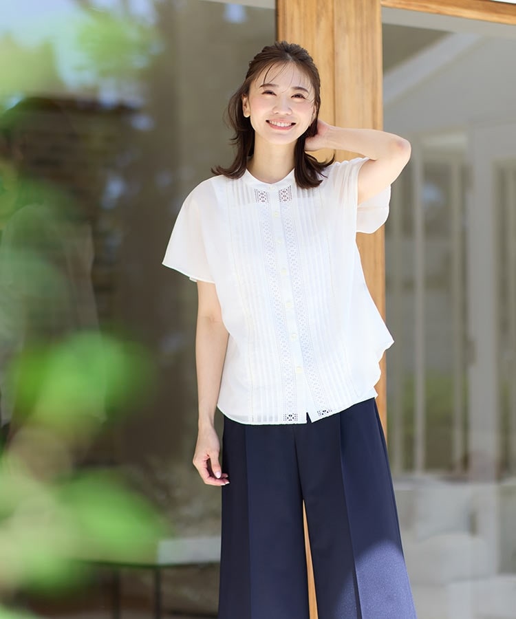 SALE／WEB限定カラーあり／接触冷感／洗える】フロントレース