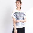 リフレクト(Reflect)の【夏SALE／着痩せ効果有／洗える】ドライタッチVネックボーダーニット12