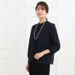 リフレクト(Reflect)の【春SALE/マシンウォッシュ可】フロントレースブラウス ネイビー(094)