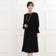 リフレクト(Reflect)の【春SALE／フォーマル/洗える】スリーブデザインジョーゼットワンピース ブラック(019)