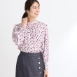 リフレクト(Reflect)の【春SALE／マシンウォッシュ可／セットアップ可】パフスリーブプリントブラウス5