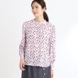 リフレクト(Reflect)の【春SALE／マシンウォッシュ可／セットアップ可】パフスリーブプリントブラウス10