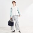 リフレクト(Reflect)の【春SALE／E‐QUALITY／洗える】フルレングス丈ワイドストレートパンツ5