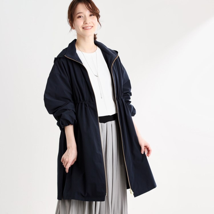 リフレクト(Reflect)の【春SALE／E‐QUALITY／洗える】ロング丈ライティカジュアルコート フーデットコート