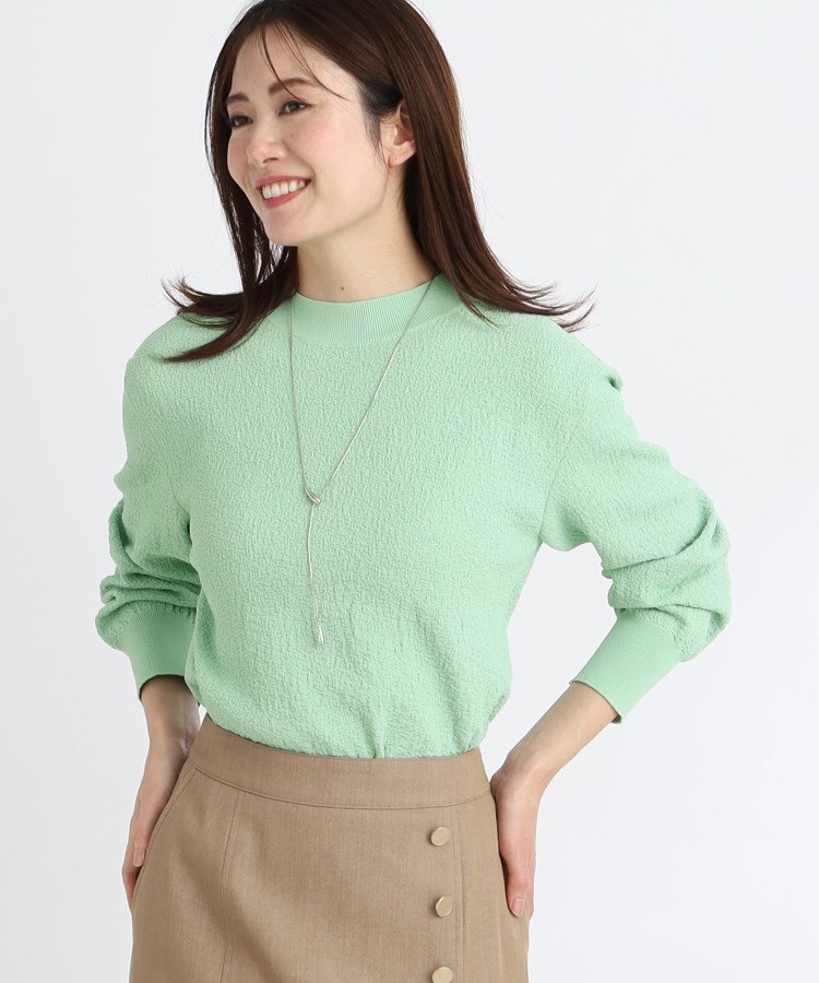 【レビューを書けば送料当店負担】 春SALE】プチハイネックジャカードニット（ニット/セーター トップス