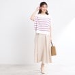 リフレクト(Reflect)の【UVカット／接触冷感／洗える】タックスカート風ワイドパンツ9