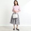 リフレクト(Reflect)の【春SALE／マシンウォッシュ可】デニムフラワーフレアスカート11