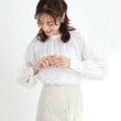 リフレクト(Reflect)の【R‐QUALITY／接触冷感／洗える】スタンドネックシャツブラウス4