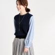 リフレクト(Reflect)の【春SALE／E‐QUALITY／洗える】異素材ミックスプルオーバー10
