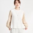 リフレクト(Reflect)の【春SALE／E‐QUALITY／洗える】異素材ミックスプルオーバー ベージュ(352)