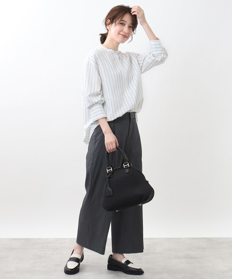 リフレクト(Reflect)の【春SALE／接触冷感／洗える】ストライプコクーンシルエットシャツ3