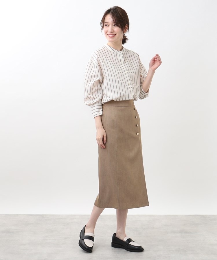 リフレクト(Reflect)の【春SALE／接触冷感／洗える】ストライプコクーンシルエットシャツ6