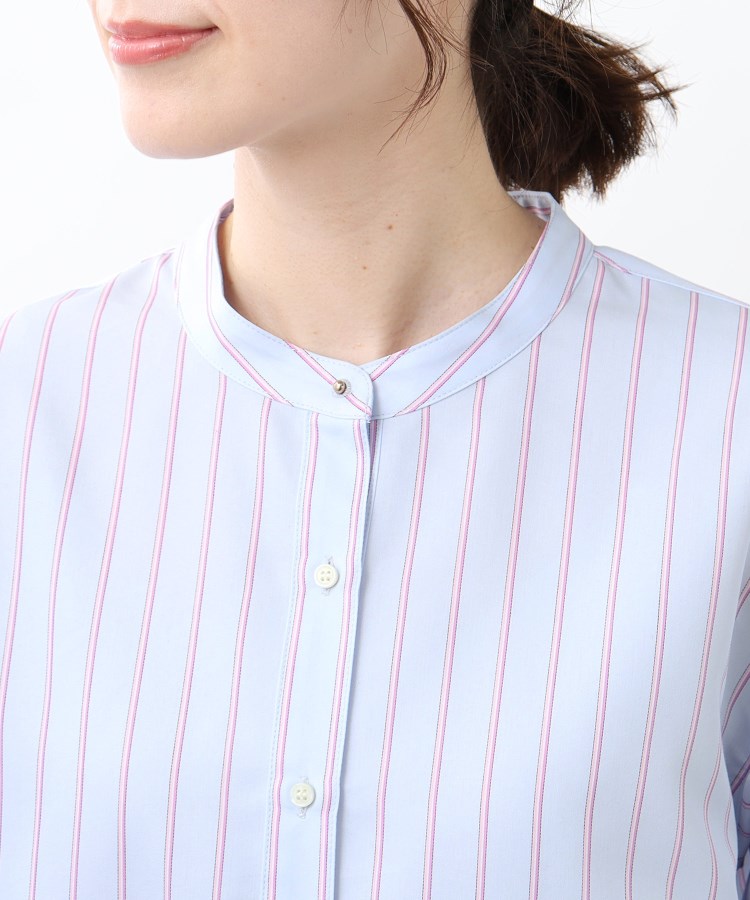 リフレクト(Reflect)の【春SALE／接触冷感／洗える】ストライプコクーンシルエットシャツ17