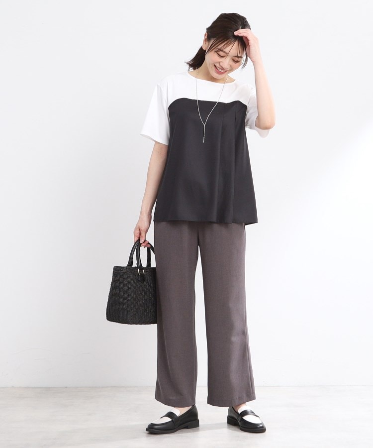 リフレクト(Reflect)の【UVカット／接触冷感／マシンウォッシュ可能】レイヤード風ジャージブラウス10