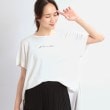 リフレクト(Reflect)の【E‐QUALITY】チュニック丈ロゴTシャツ オフホワイト(003)