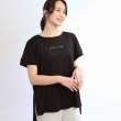 リフレクト(Reflect)の【E‐QUALITY】チュニック丈ロゴTシャツ ブラック(019)