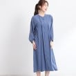 リフレクト(Reflect)の【E‐QUALITY／羽織にも◎】エンブロイダリーワンピース ブルー(092)