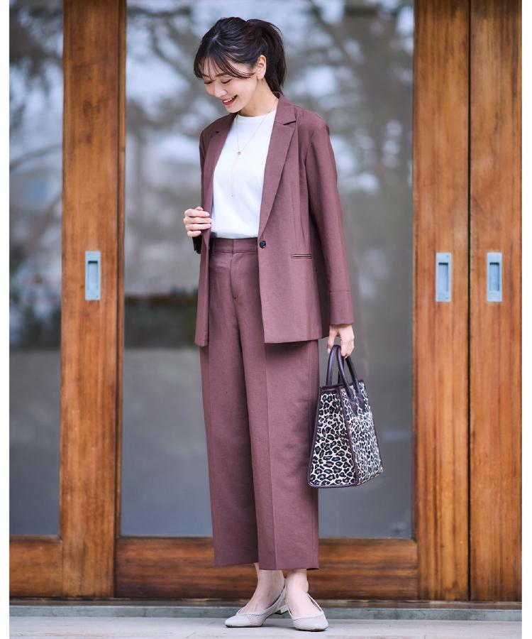リフレクト(Reflect)の【UVカット／マシンウォッシュ可／セットアップ可／夏の通勤におすすめ】ドライタッチストレートパンツ5
