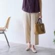 リフレクト(Reflect)の【UVカット／マシンウォッシュ可／セットアップ可／夏の通勤におすすめ】ドライタッチストレートパンツ ライトベージュ(051)