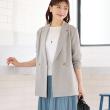 リフレクト(Reflect)の【UVカット／接触冷感／マシンウォッシュ可／吸水速乾／セットアップ可／夏の通勤におすすめ】ドライタッチダブルジャケット ライトグレー(011)