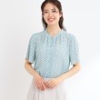 リフレクト(Reflect)の【接触冷感／マシンウォッシュ可】五分袖コツキプリントブラウス10