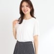 リフレクト(Reflect)の【UVカット／接触冷感／マシンウォッシュ可】横切替ピンタックデザインブラウス アイボリー(004)