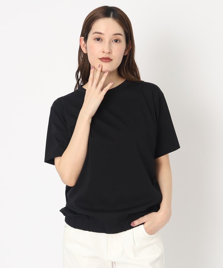 イキツケ(IKITSUKE)のギャザーTシャツ ブラック(019)