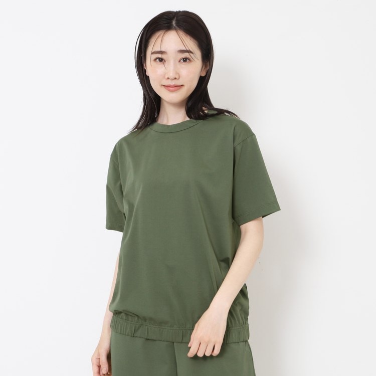 イキツケ(IKITSUKE)の＜IKITSUKE＞【洗える/体型カバー/セットアップ可】ギャザーTシャツ Ｔシャツ
