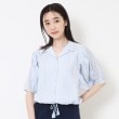 イキツケ(IKITSUKE)の＜IKITSUKE＞【洗える/こだわりの素材】アンティークレースブラウス ブルー(091)