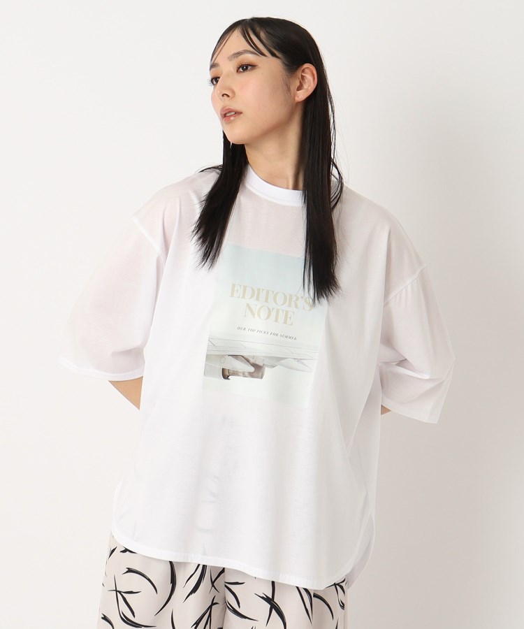 リラート(RILATO)の＜RILATO＞ひんやりフォトプリントTシャツ ホワイト(001)