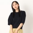 タシケント(TASIKENT)の＜TASIKENT＞【洗える/五分袖】パフスリーブ ニットプルオーバー ブルー(093)