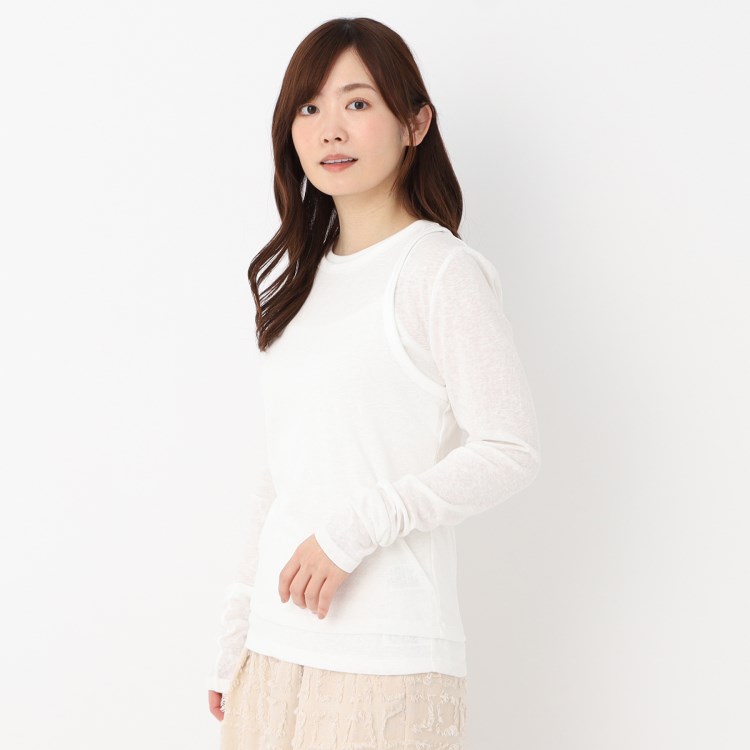 タシケント(TASIKENT)の＜TASIKENT＞シアーロングスリーブ＆タンクトップ カットソー