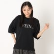 タシケント(TASIKENT)の＜TASIKENT＞【洗える/五分袖】ロゴプリントハーフスリーブ ブラック(019)