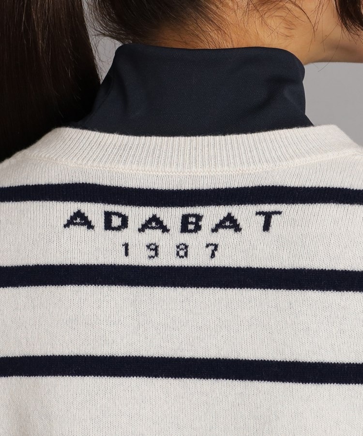 アダバット(レディース)(adabat(Ladies))のロゴデザイン クルーネックセーター5