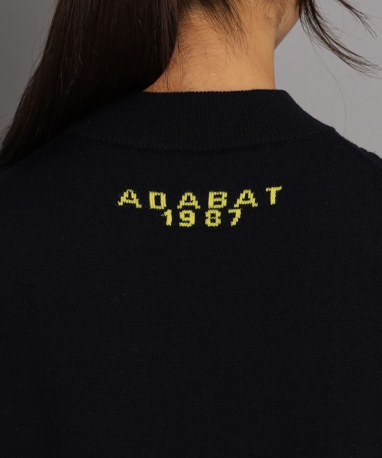 アダバット(レディース)(adabat(Ladies))のロゴデザイン ボトルネックセーター5