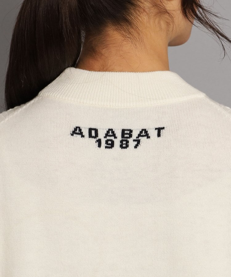 アダバット(レディース)(adabat(Ladies))のロゴデザイン ボトルネックセーター9