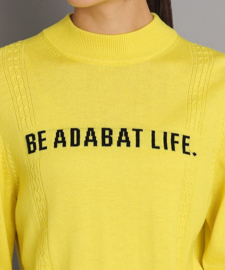 アダバット(レディース)(adabat(Ladies))のロゴデザイン ボトルネックセーター20