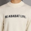 アダバット(レディース)(adabat(Ladies))のロゴデザイン ボトルネックセーター8