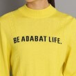 アダバット(レディース)(adabat(Ladies))のロゴデザイン ボトルネックセーター20