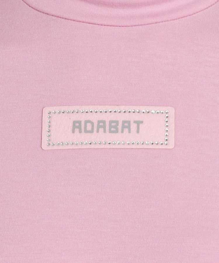 アダバット(レディース)(adabat(Ladies))のラインストーンデザイン モックネック長袖プルオーバー35