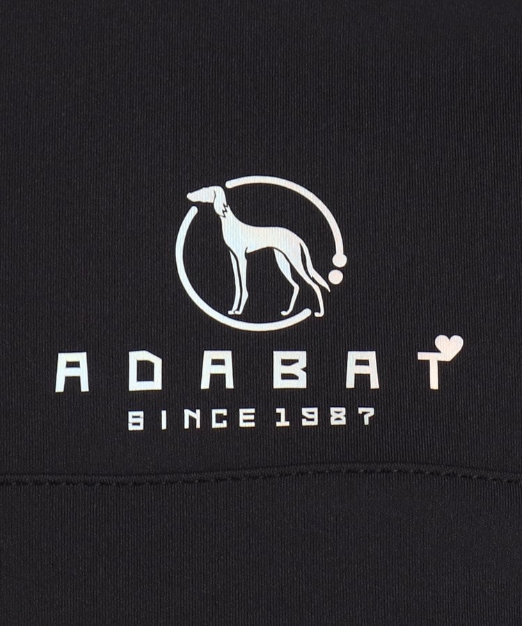 日本製 adabat ロゴ刺繍 ハーフジップ ニット セーター アダバット 犬