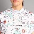 アダバット(レディース)(adabat(Ladies))の【吸水速乾/UVカット】ゴルフマップ柄 半袖モックネックプルオーバー4