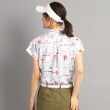 アダバット(レディース)(adabat(Ladies))の【吸水速乾/UVカット】ゴルフマップ柄 半袖モックネックプルオーバー34