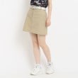 アダバット(レディース)(adabat(Ladies))のバック切り替えしデザイン ウエストゴムスカート ベージュ(252)