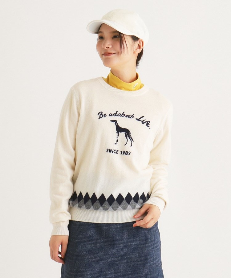 ロゴデザイン 長袖カシミヤセーター(ニット/セーター ロゴデザイン 長袖カシミヤセーター(ニット/セーター