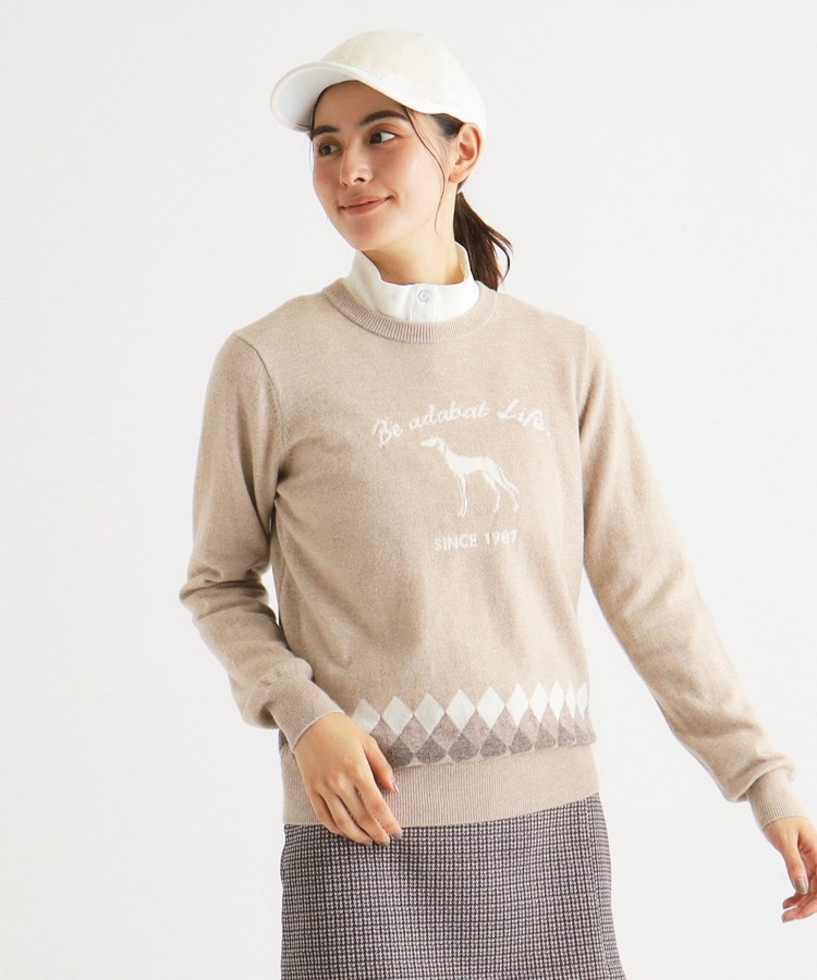 ロゴデザイン 長袖カシミヤセーター(ニット/セーター ロゴデザイン 長袖カシミヤセーター(ニット/セーター