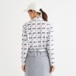 アダバット(レディース)(adabat(Ladies))の千鳥デザイン 長袖ポロシャツ1